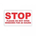 Do Not Roll Down Stickers  (500 Count)