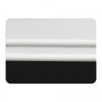 4" Lidco White Bondo Card With Felt Edge