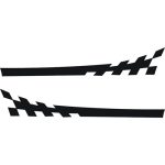 Racing Checkered Side Stripes Decals