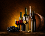 Wine Fabric coated Wallpaper