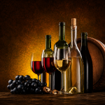 Wine Fabric coated Wallpaper